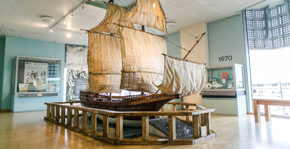 Mayflower Ship at Mayflower Museum 